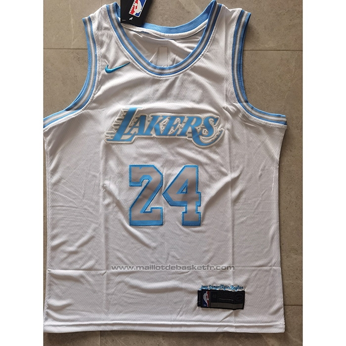 Maillot Los Angeles Lakers Kobe Bryant #24 Ville 2020-21 Blanc